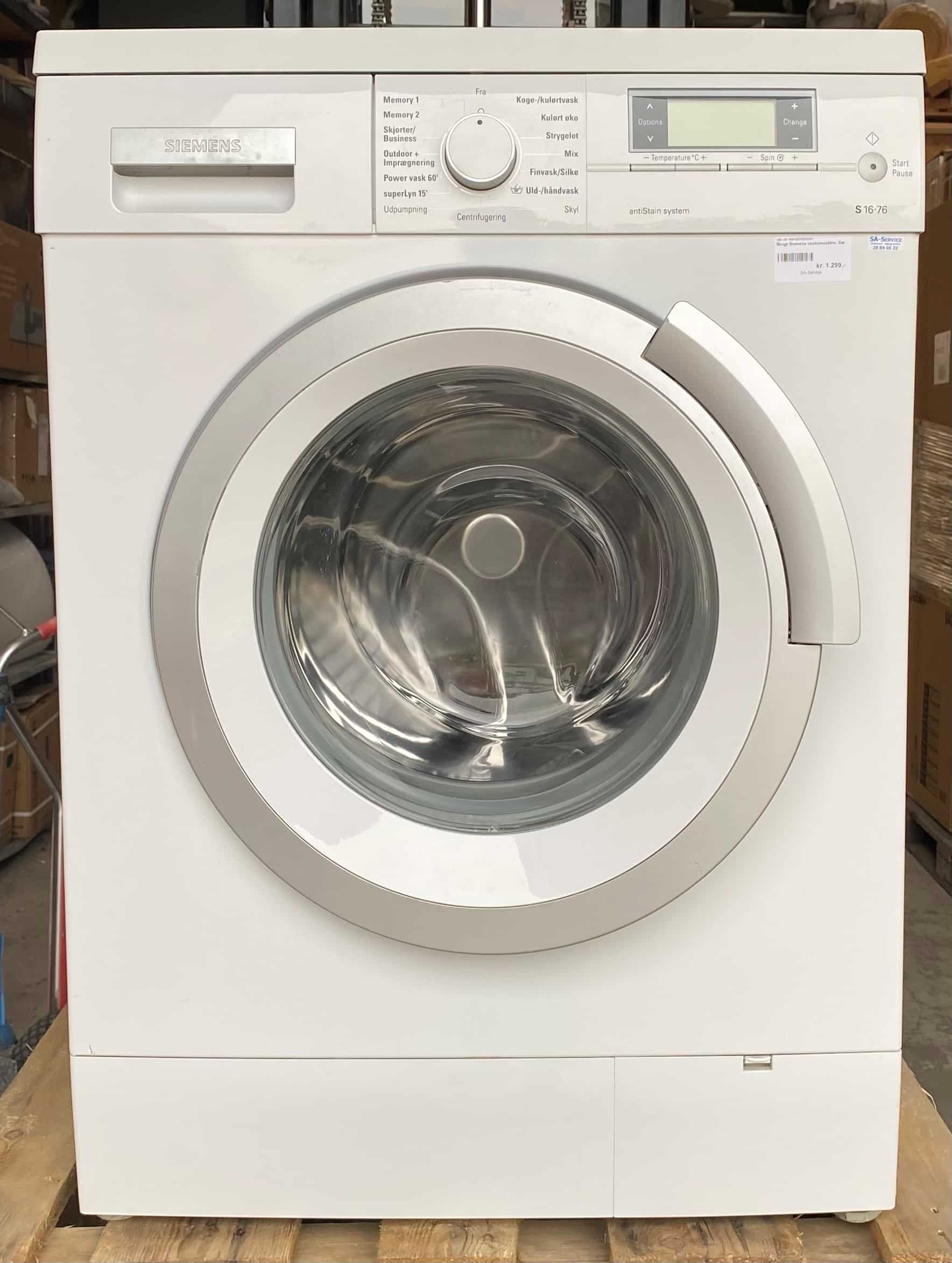 Brugt Siemens Vaskemaskine 100.137